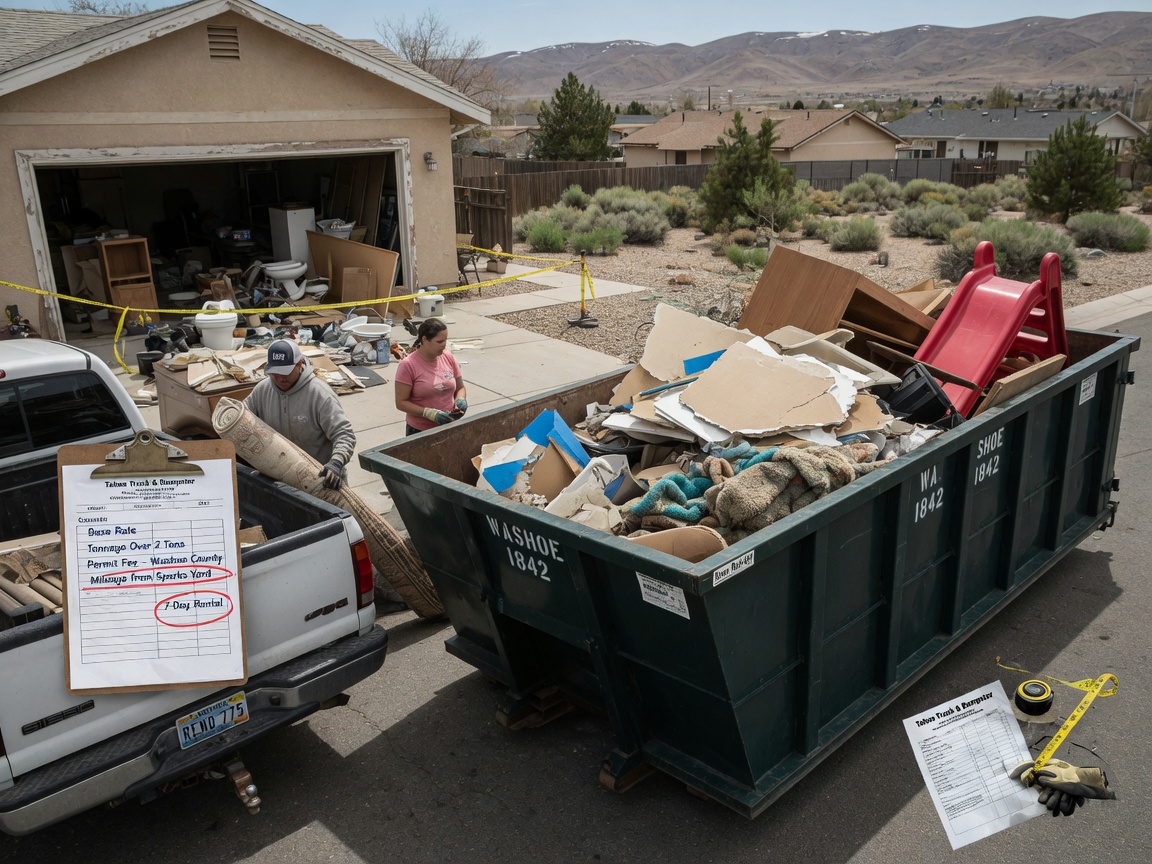 What Influences Dumpster Rental Costs For Home Cleanouts In Washoe County